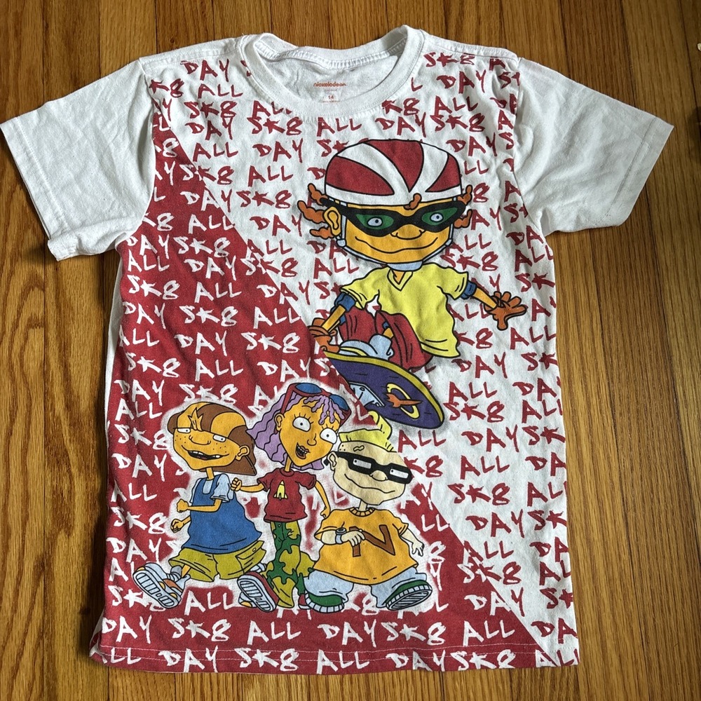 Nickelodeon Vintage‎ Rocket power T-shirt All Over Print  size 14